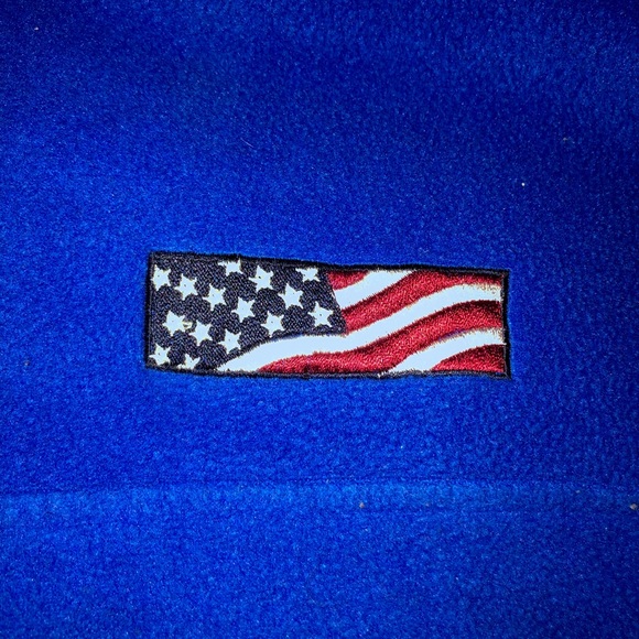 Blue Fleece Van Heusen Quarter Zip - Picture 3 of 3